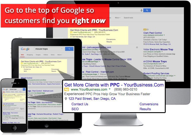 San Diego Google Ads Screens