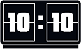 graphic of digital clock