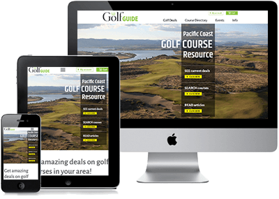 Golf Guide site in multiple devices