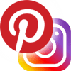 Pinterest and Instagram logos