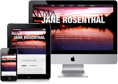 Jane Rosenthal Website on 3 devices