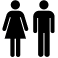 International symbols for man and woman